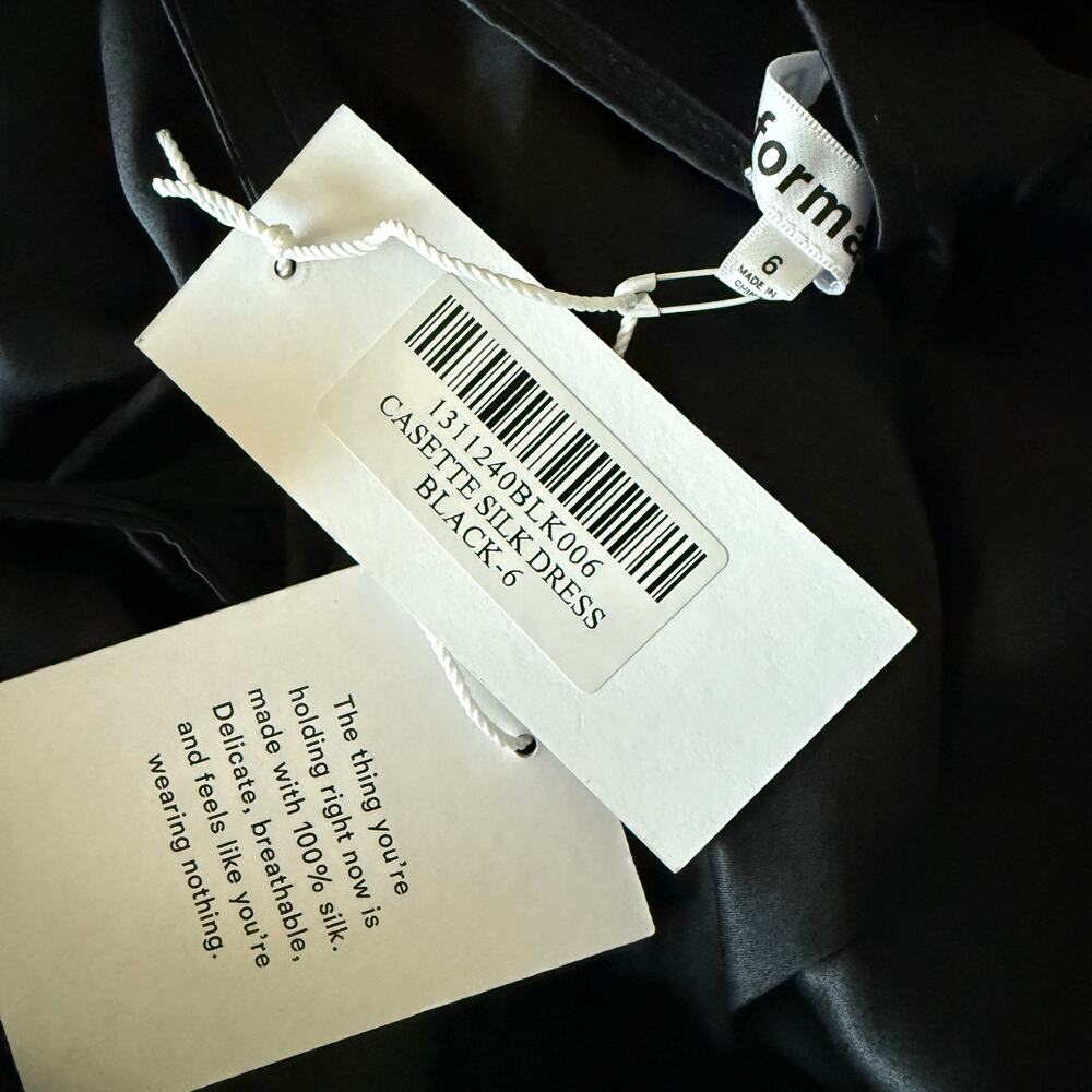 New Reformation Casette Silk Dress - Picture 5 of 5